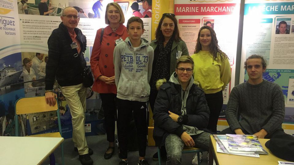 La classe de 2nde Cultures Marines en visite au Salon de la conchyliculture à Vannes
