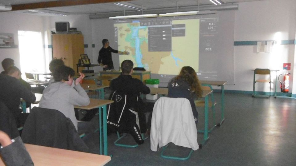Un logiciel leader dans le domaine maritime présenté aux lycéens futurs pêcheurs