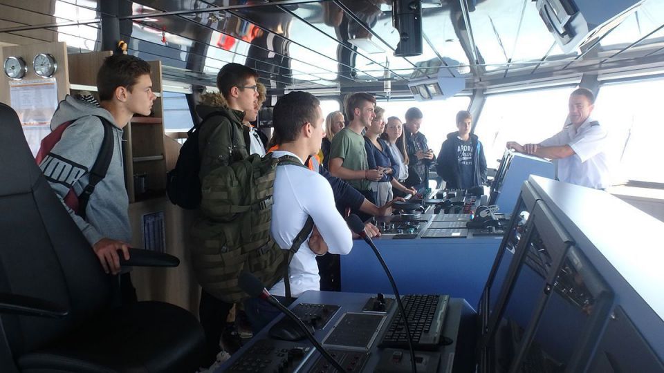 Les classes 2de cgem et électromécaniciens : journée découverte à Etel et sur le Breizh Nevez I de la Compagnie Océane