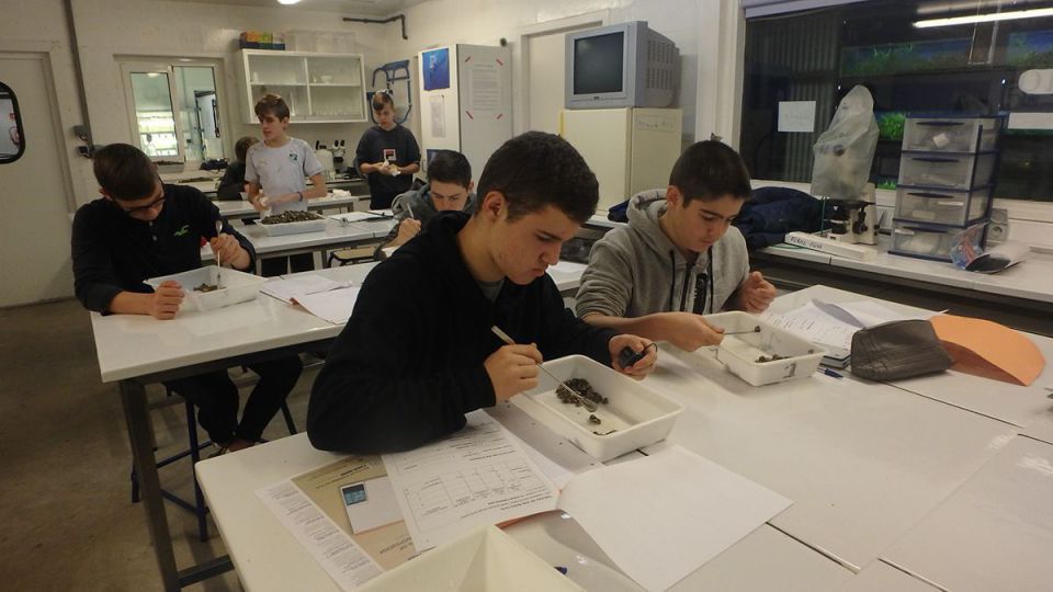 Une classe de 2de productions aquacoles de Château-Gontier accueillie au lycée maritime